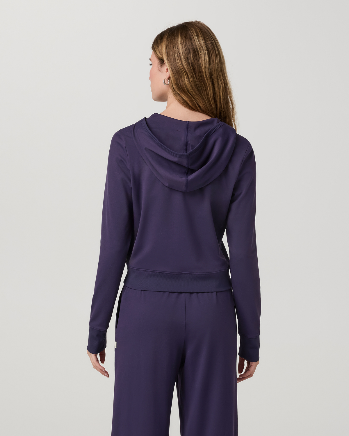 Halo Mini Full Zip Hoodie | Velvet Violet