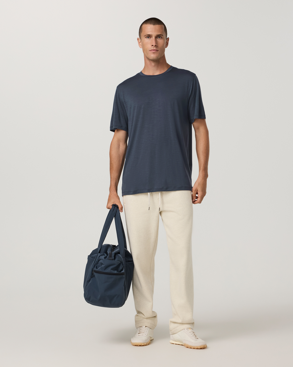 Short Sleeve Merino Wool Tee 2.0 | Navy