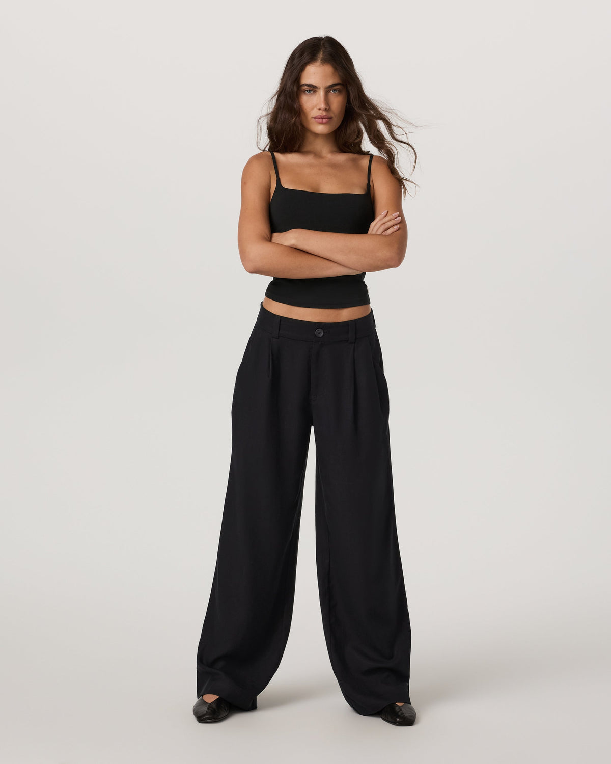 Trestles Twill Wideleg | Black