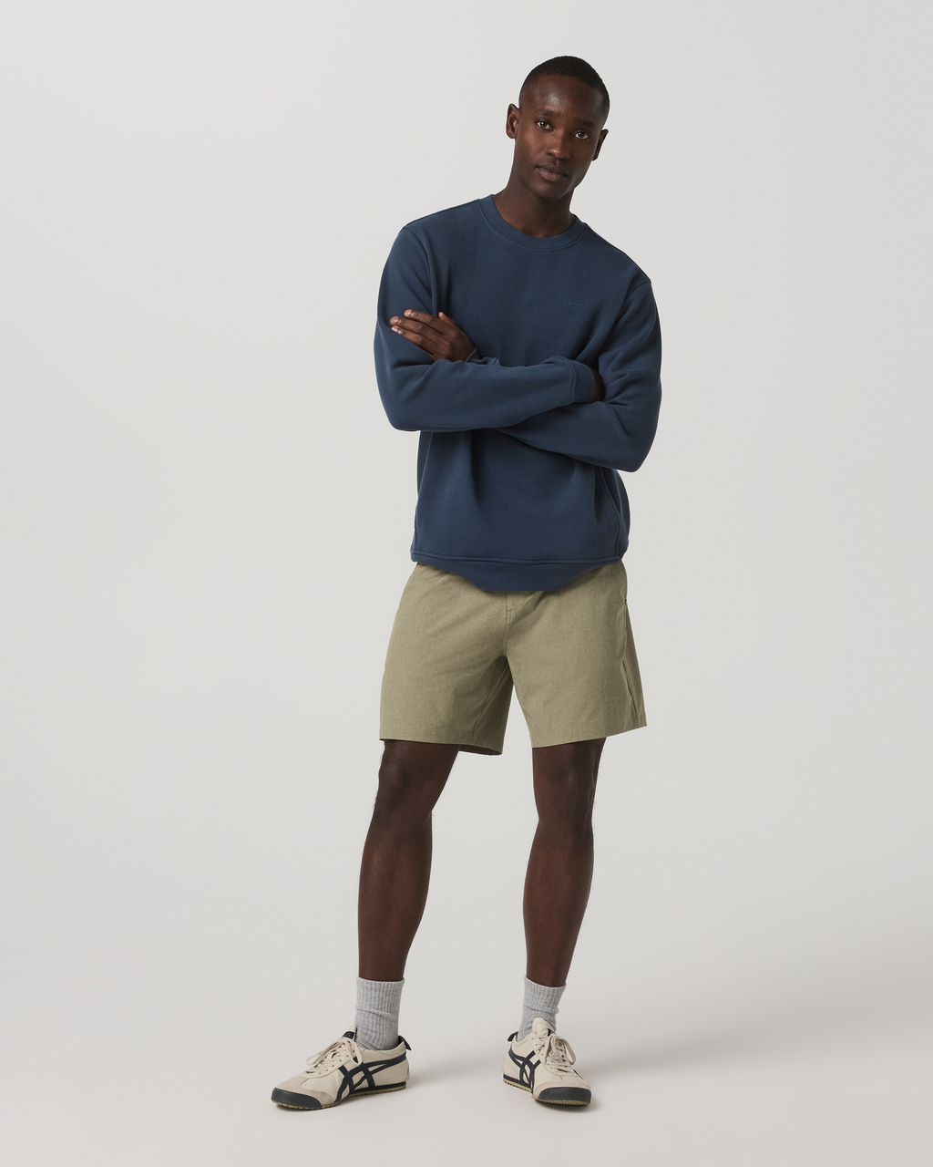 Aim Elastic Waist Short 7" | Artichoke Linen Texture