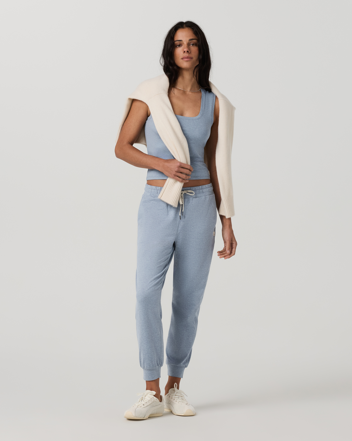 Halo Essential Scoop Tank | Coastal Fog Heather