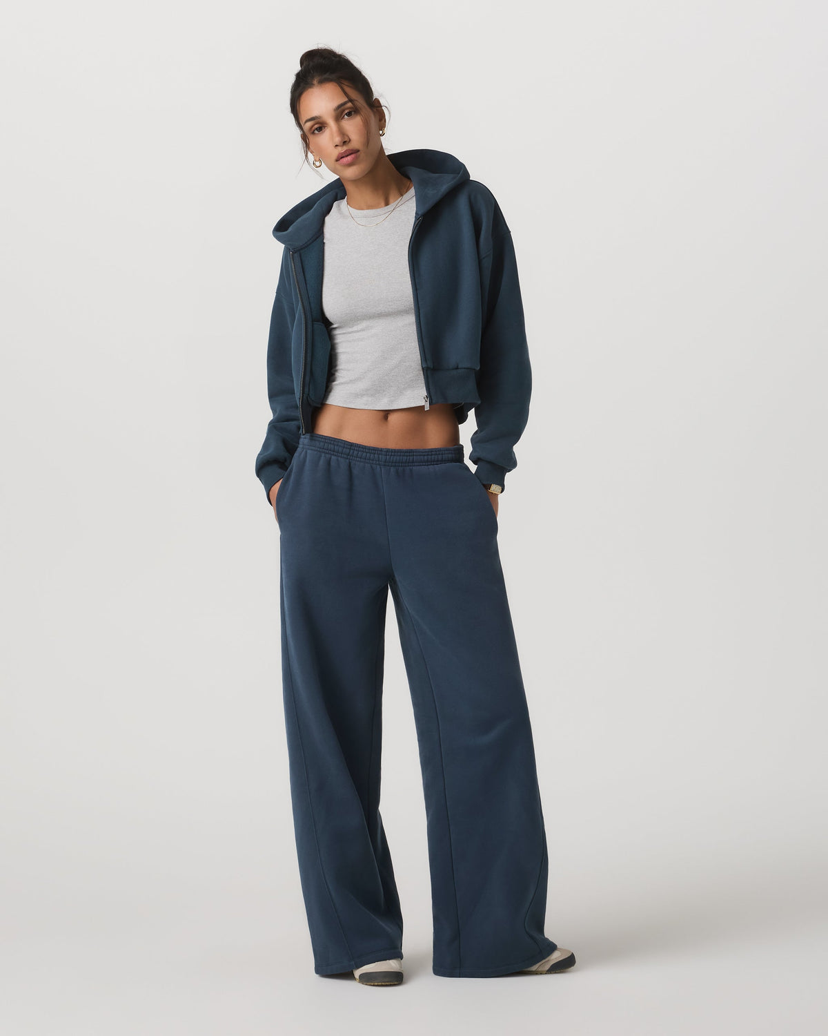 Restore Mini Full Zip Hoodie | Ocean Blue