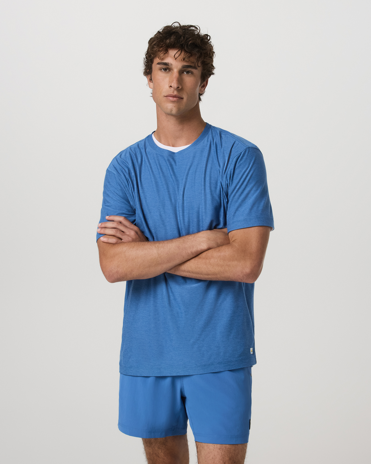 Strato Tech Tee | Court Blue Heather