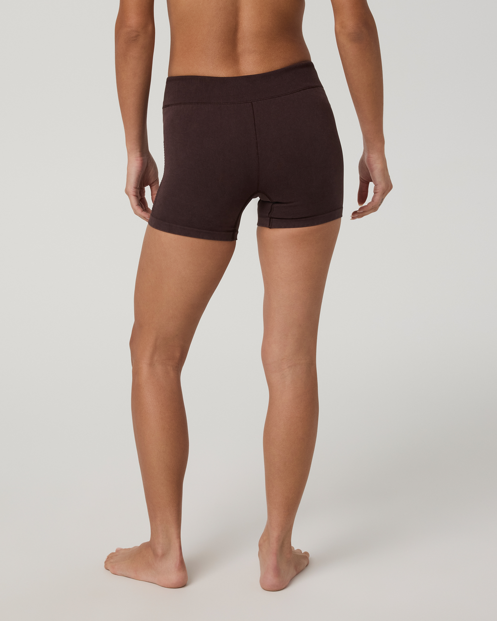 Pointelle Seamless Short 4" | French Roast