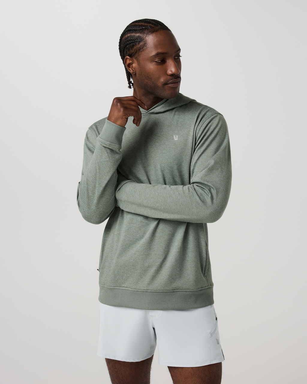 Ponto Pullover Hoodie | Thyme Heather