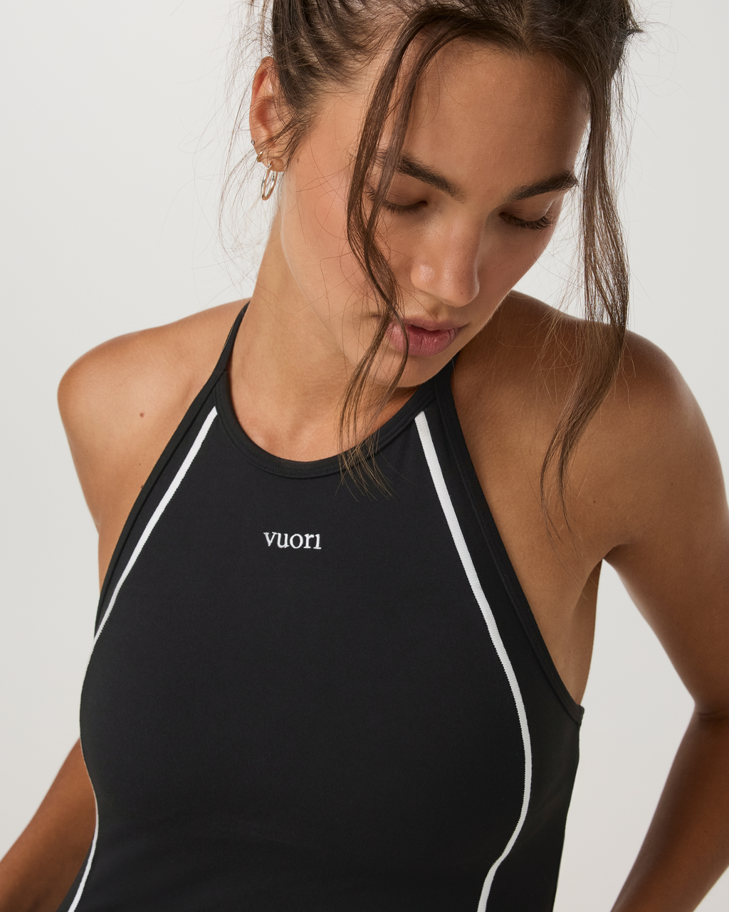 Vuori AllTheFeels™ Linework Support Top | Black