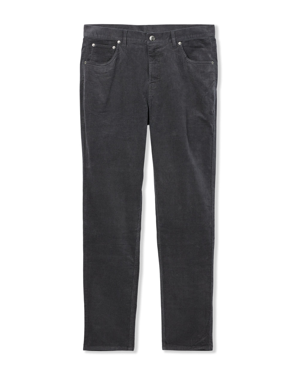 Optimist 5 Pocket Cord Pant Athletic Slim Fit | Charcoal
