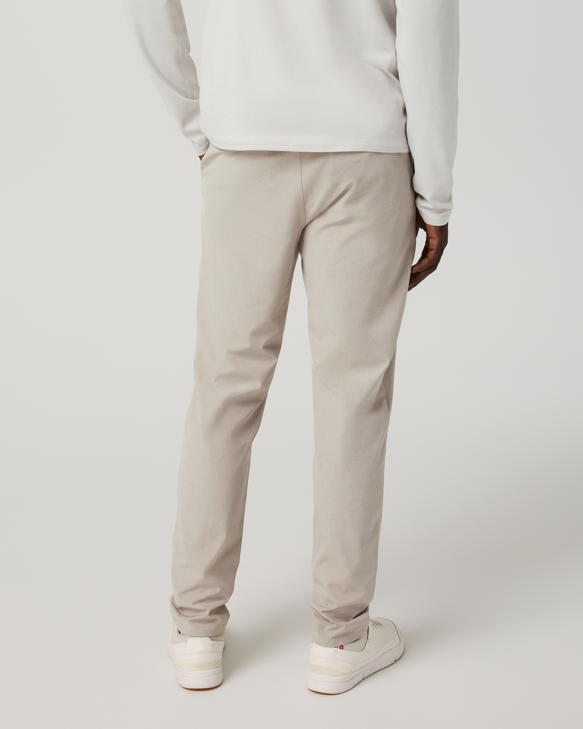 Aim Trouser Athletic Slim Fit 30" | Khaki Linen Texture