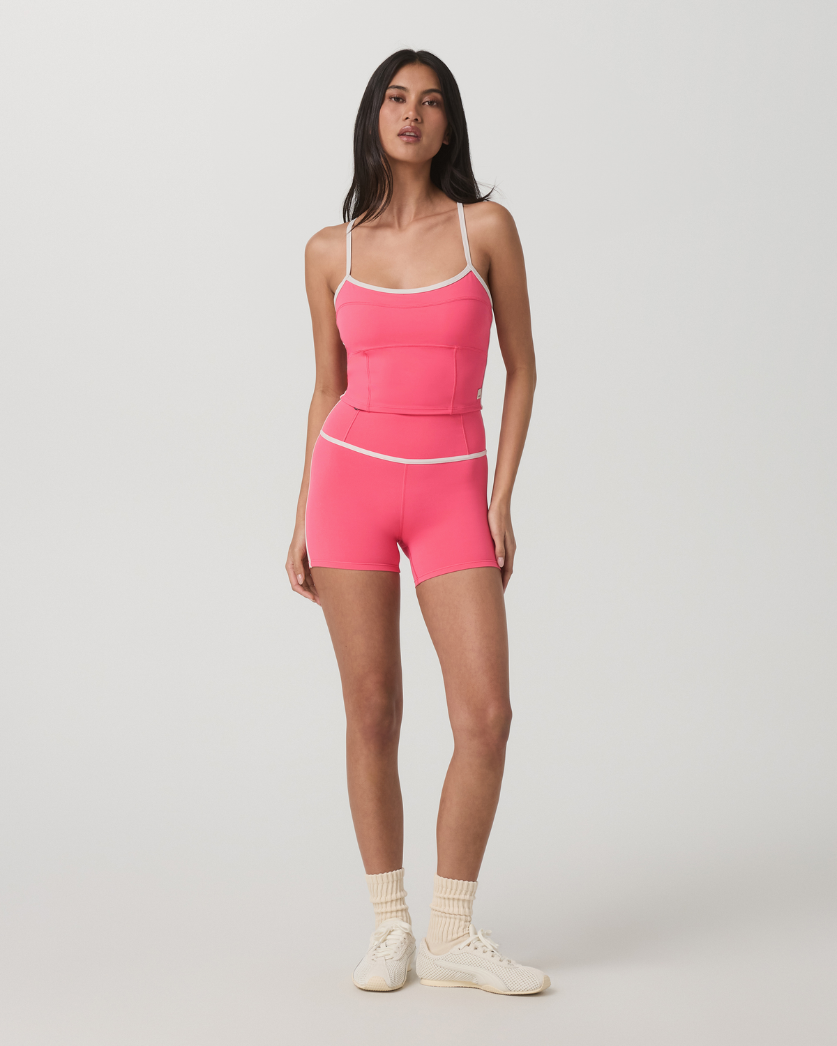 Vuori AllTheFeels™ Corset Tank | Sunset Pink