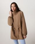 Meadow Cinch Waist Jacket | Dark Trench