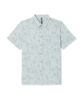 Short Sleeve Bridge Button Down | Storm Blue Fleur