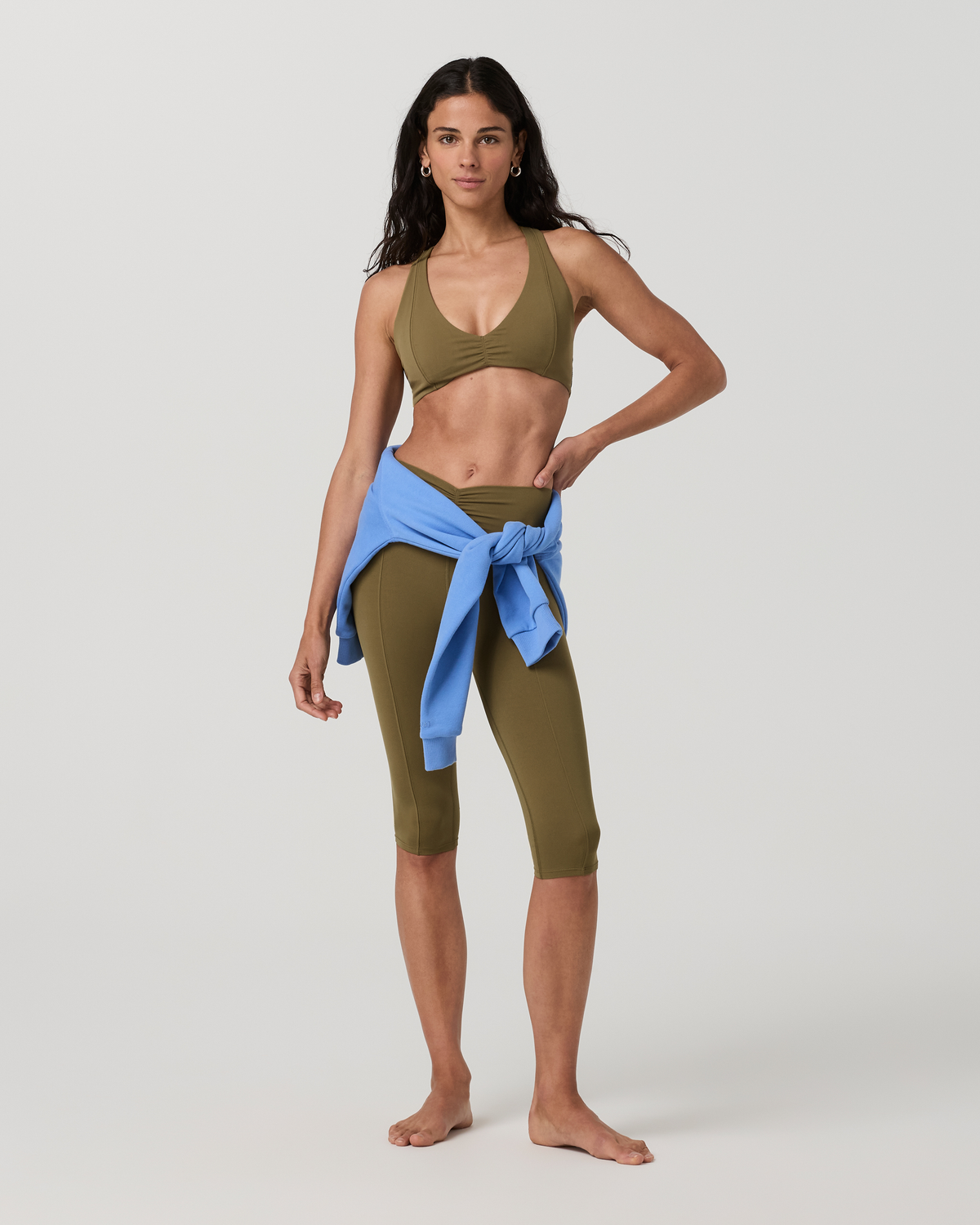 Vuori AllTheFeels™ Shirred Bra | Saguaro