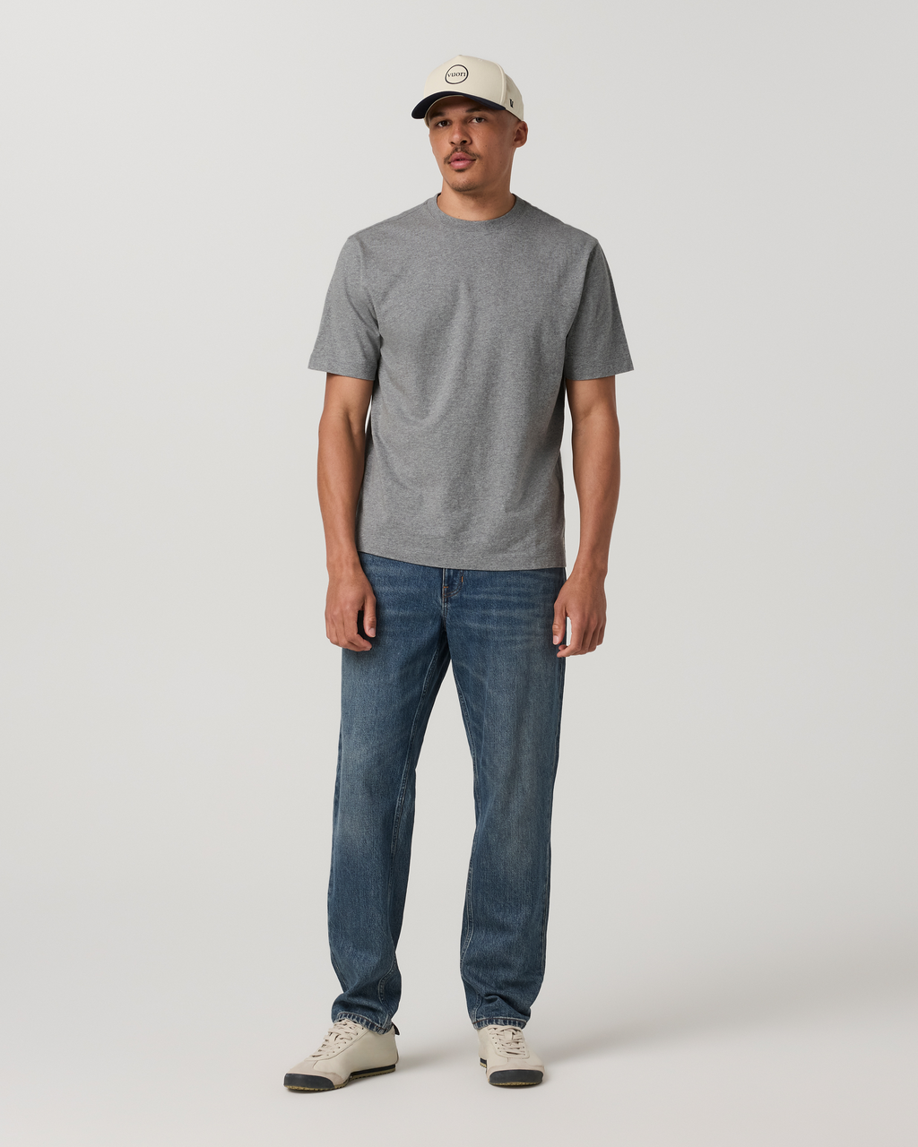 Short Sleeve Vuori Heavyweight Cotton Tee - Relaxed Fit | Grey Heather