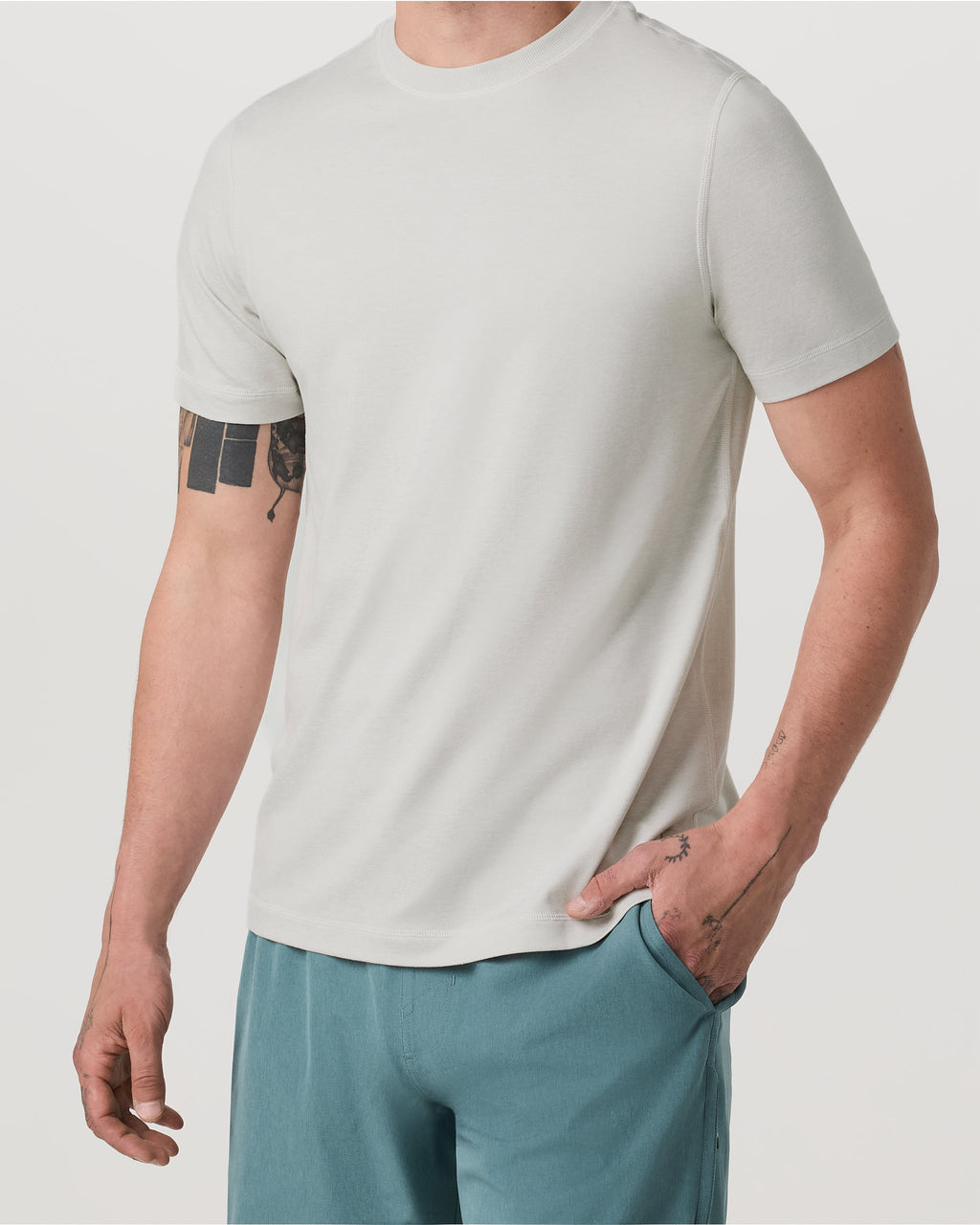 Short Sleeve Ponto Performance Tee | Salt Heather