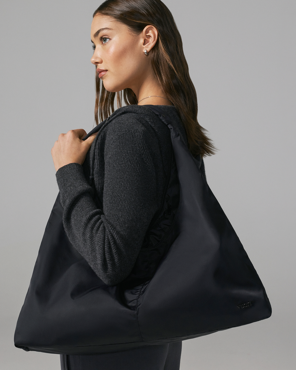 Vuori Arden Oversized Shoulder Bag | Black