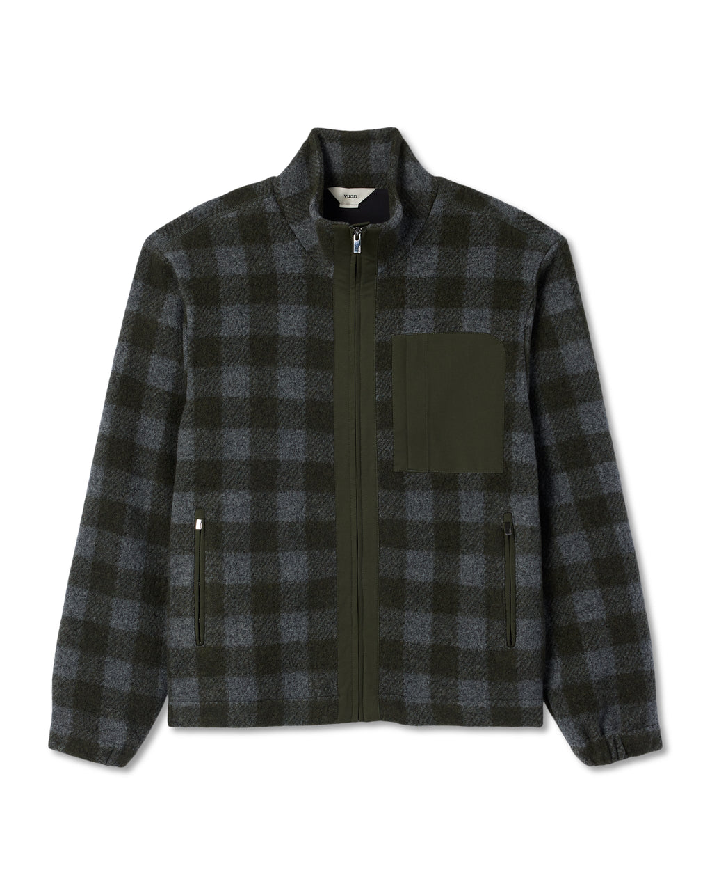 Ridge Fleece Jacket | Olive Plaid