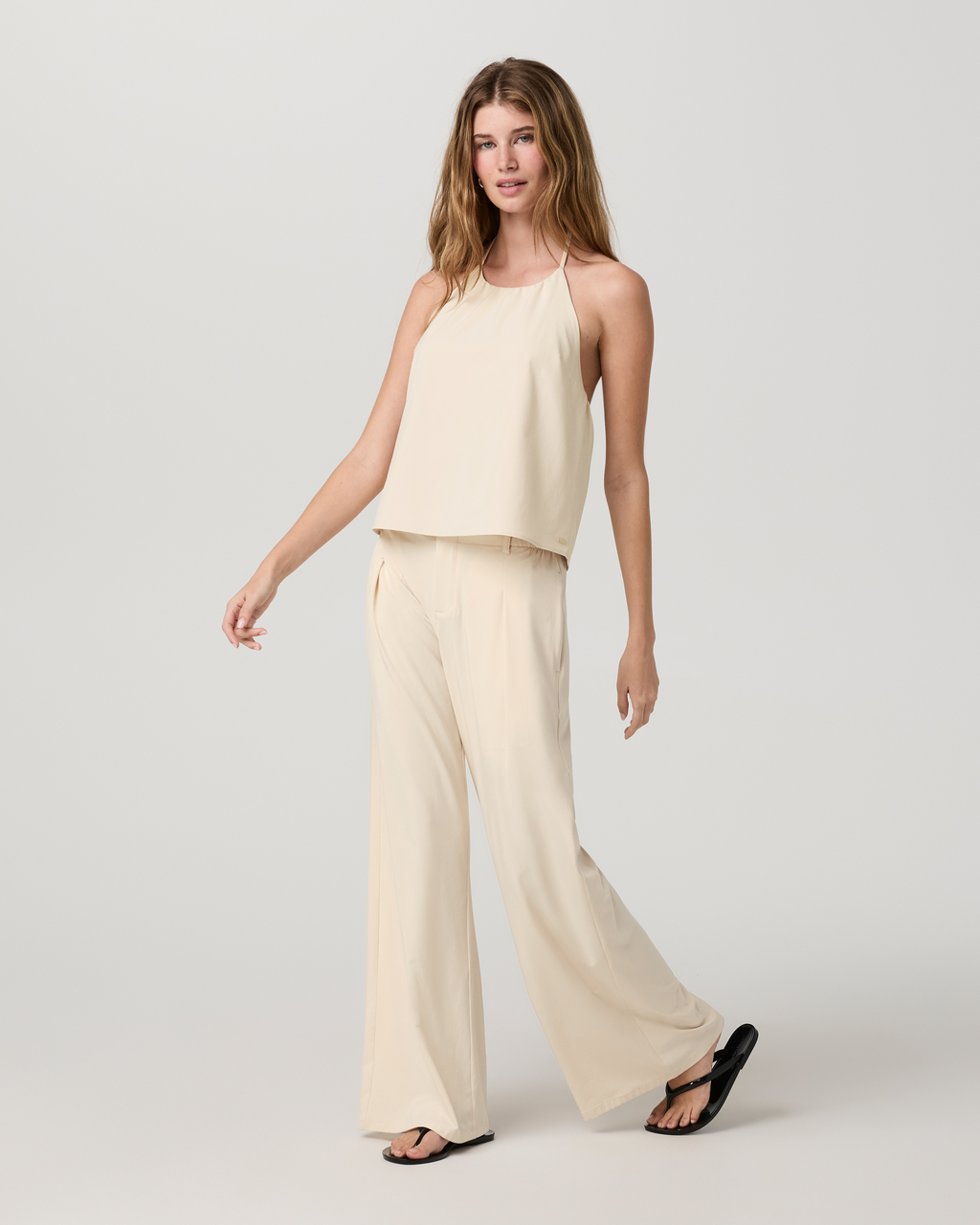 Villa Wideleg Trouser | Bleached Sand