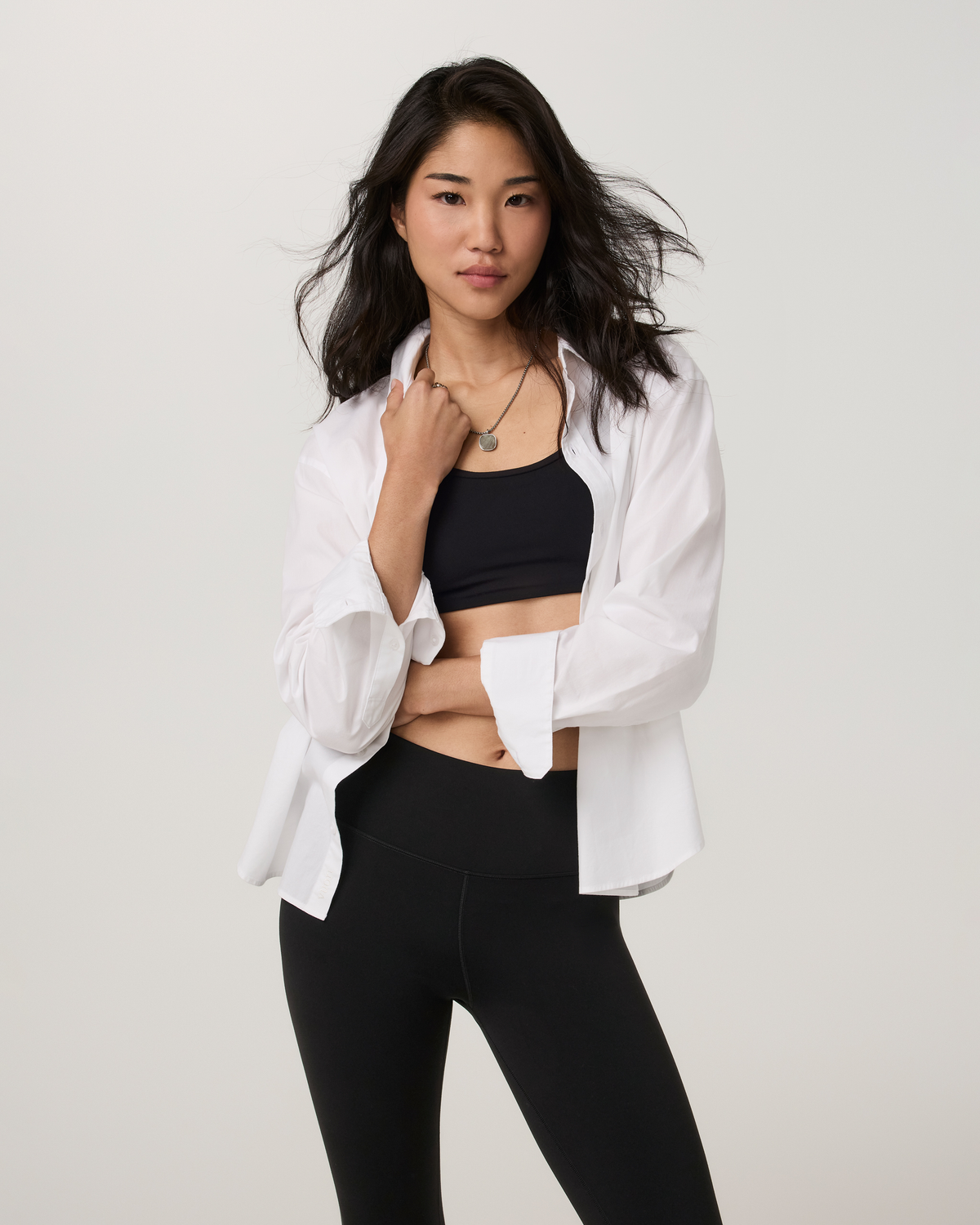 Long Sleeve Kensington Classic Button Down | White