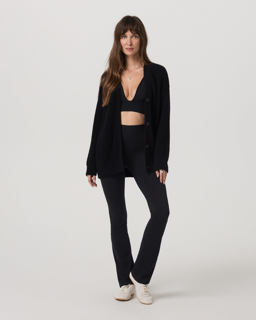 Alps Boyfriend Cardigan | Black