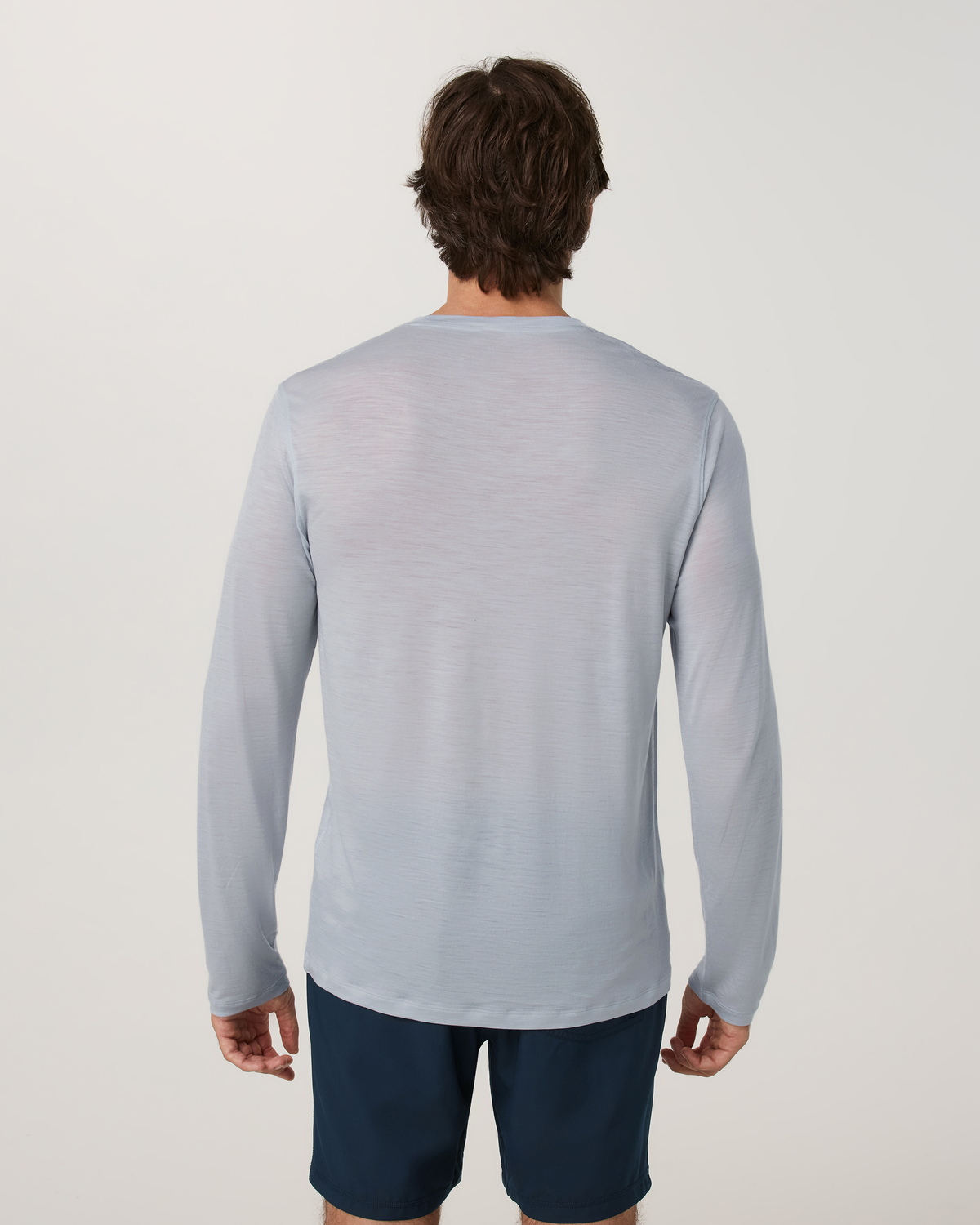Long Sleeve Merino Wool Tee | Silverline