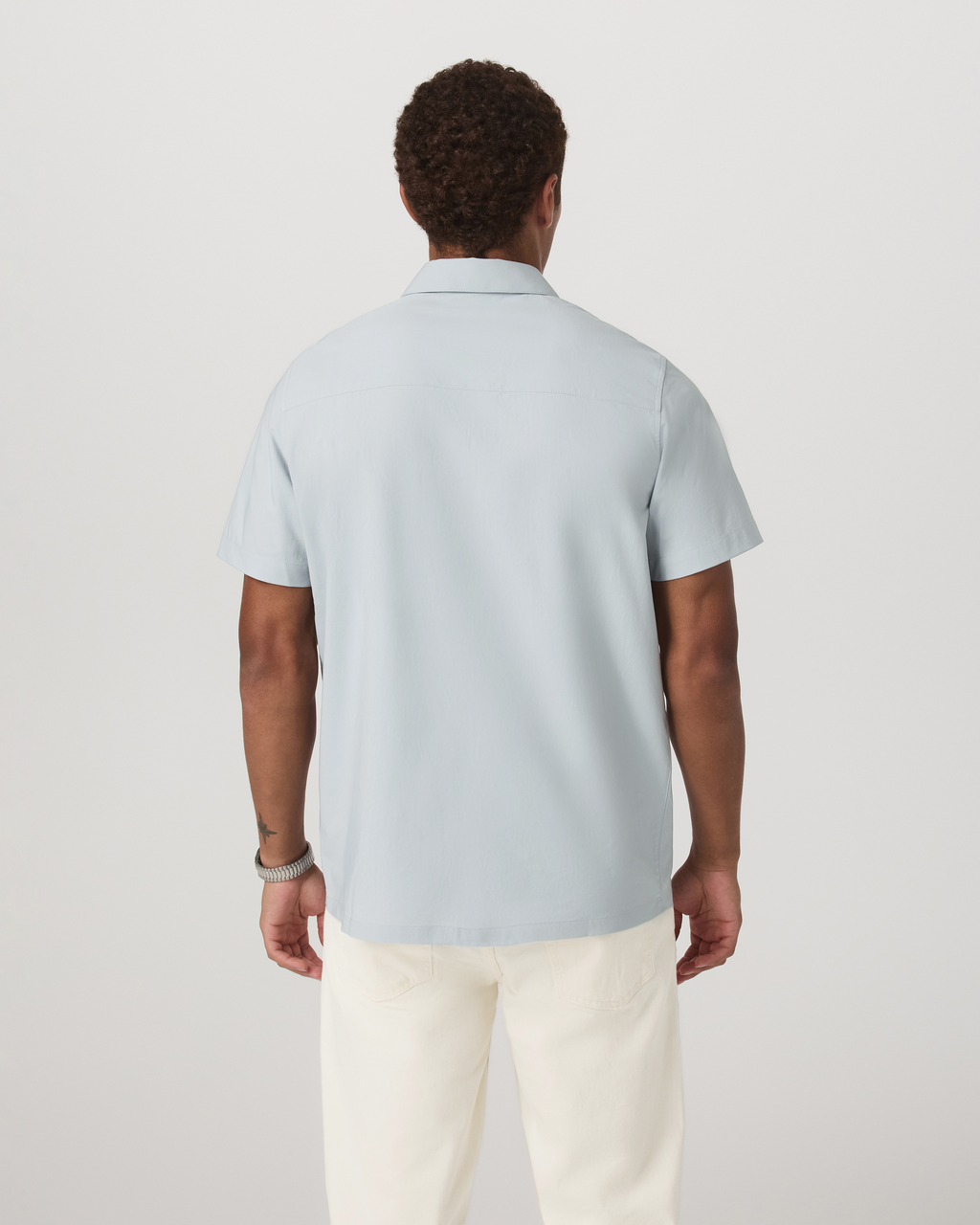 Short Sleeve Manhattan Button Down | Harbor Grey