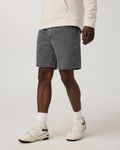 Benton Twill Elastic Waist Short 8" | Dark Pewter