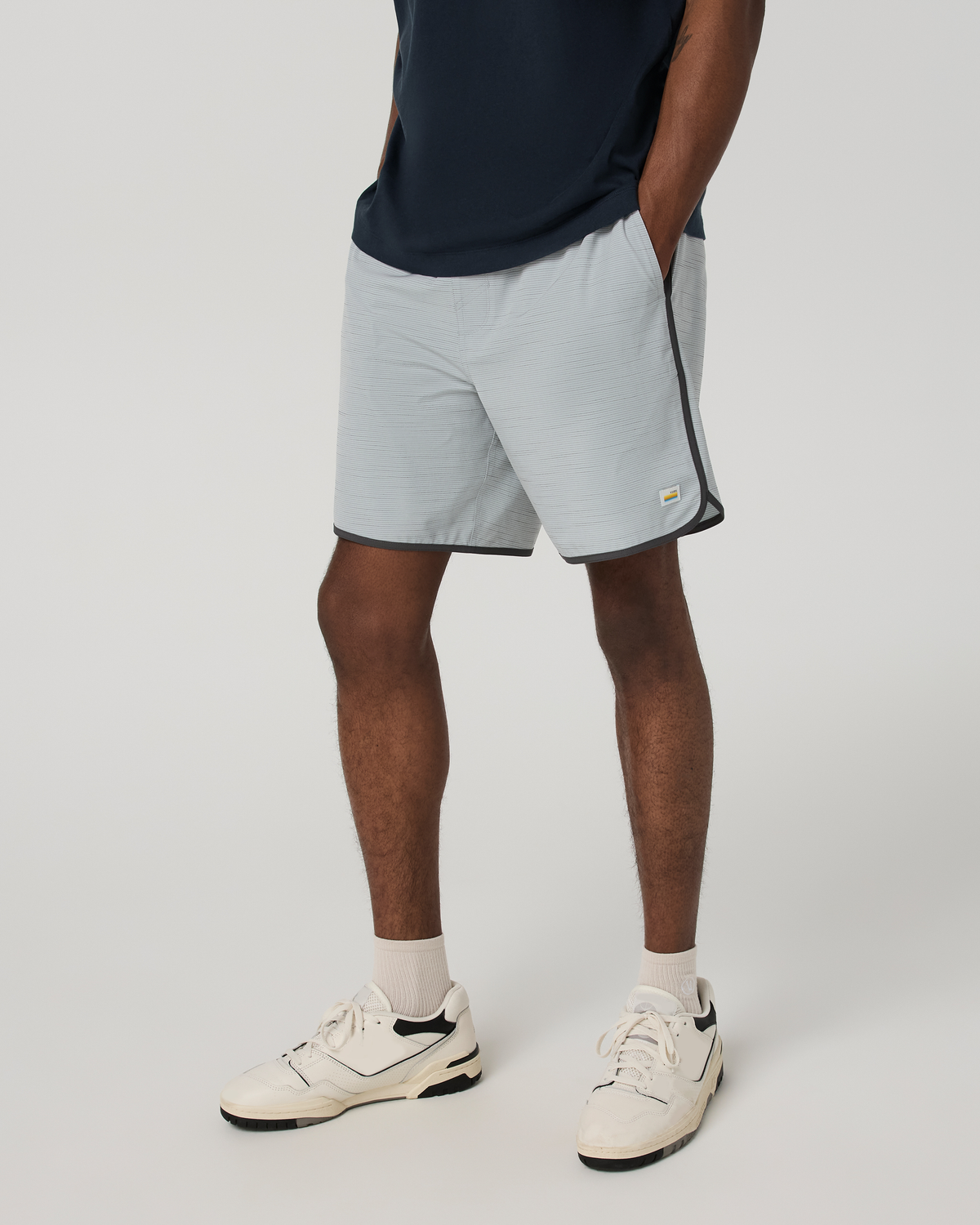 Banks Short Unlined 7" | Blue Haze Slub Stripe