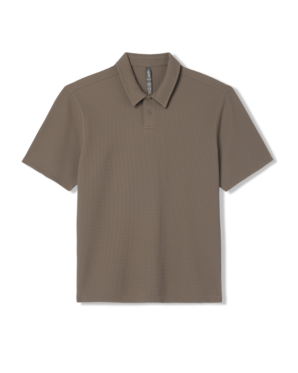 Short Sleeve Lightweight Tech Waffle Polo - Relaxed Fit | Bark