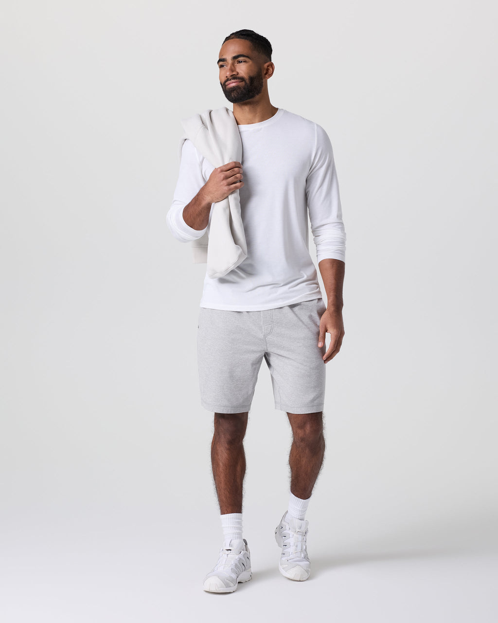Coronado Short 8" | Light Heather Grey