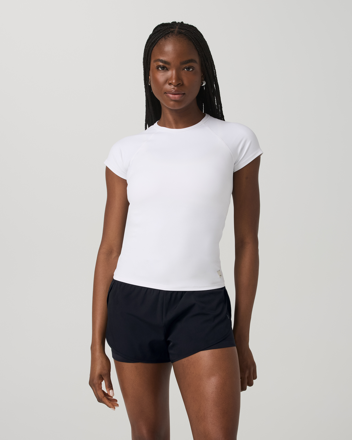 Vuori AllTheFeels™ Short Sleeve Essential Tee | White