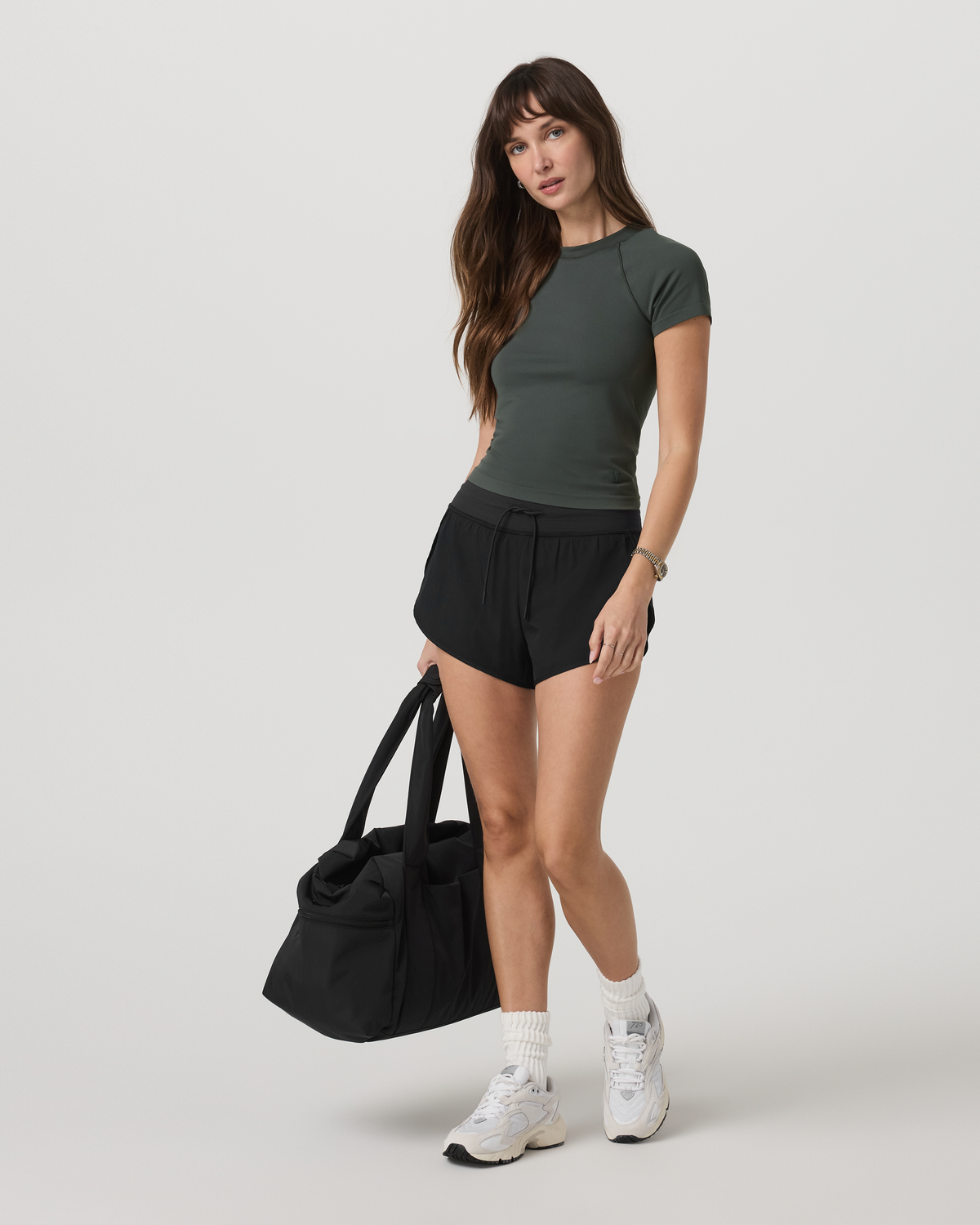 Short Sleeve Surge Seamless Tee | Dark Jade