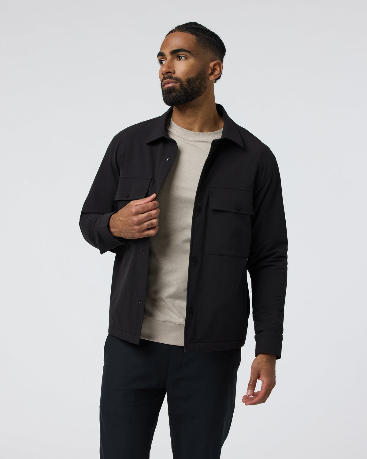 Lawson Tech Shirt Jacket | Black