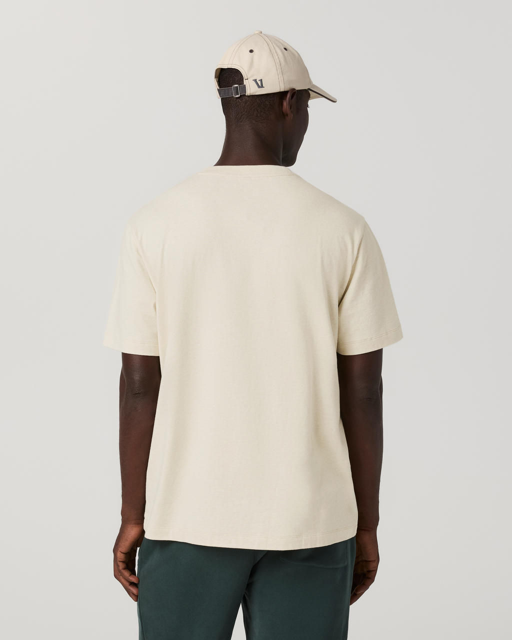 Short Sleeve Vuori Heavyweight Cotton Tee - Relaxed Fit | Buttermilk Heather