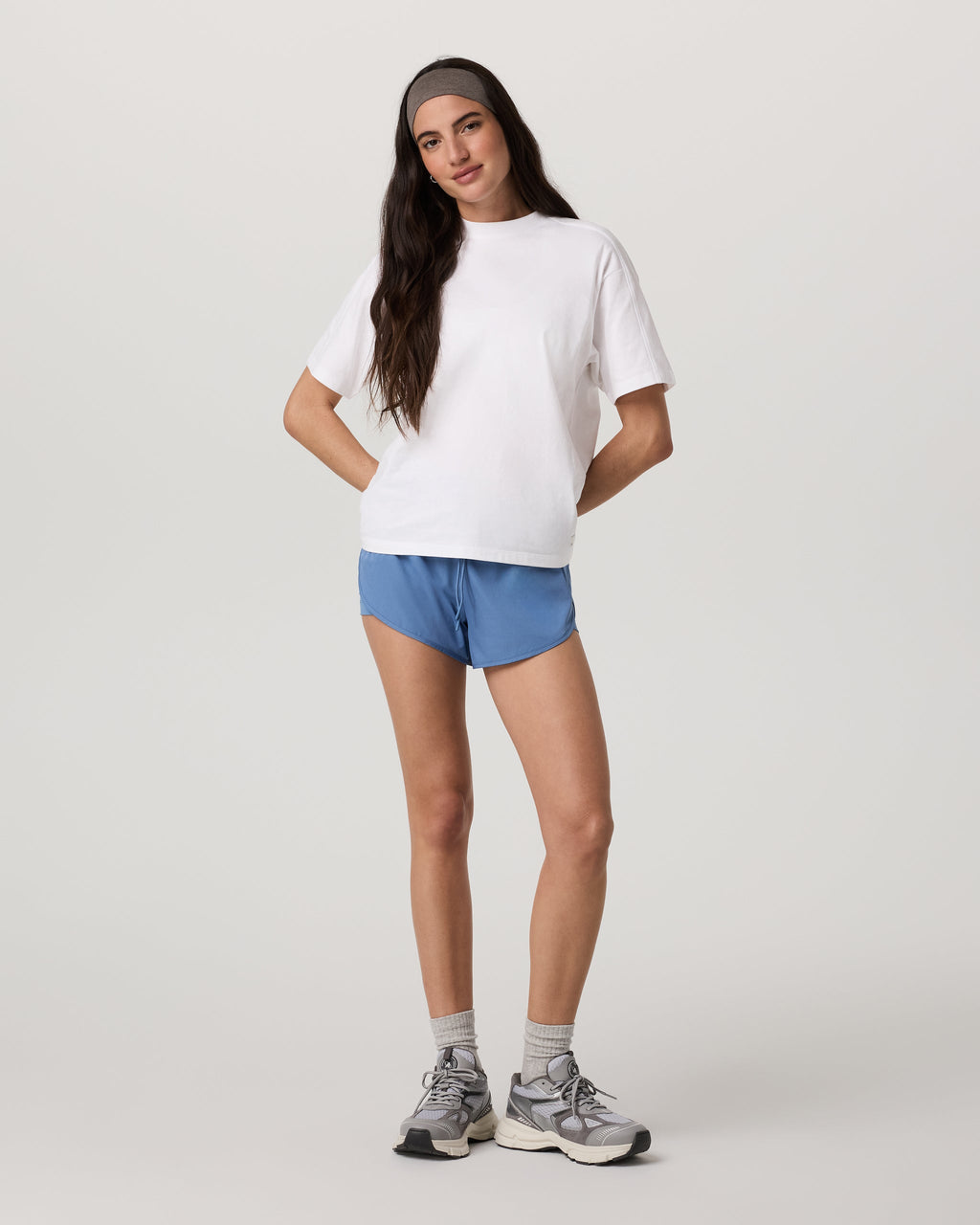 Short Sleeve Heavyweight Oversized Cotton Tee | White