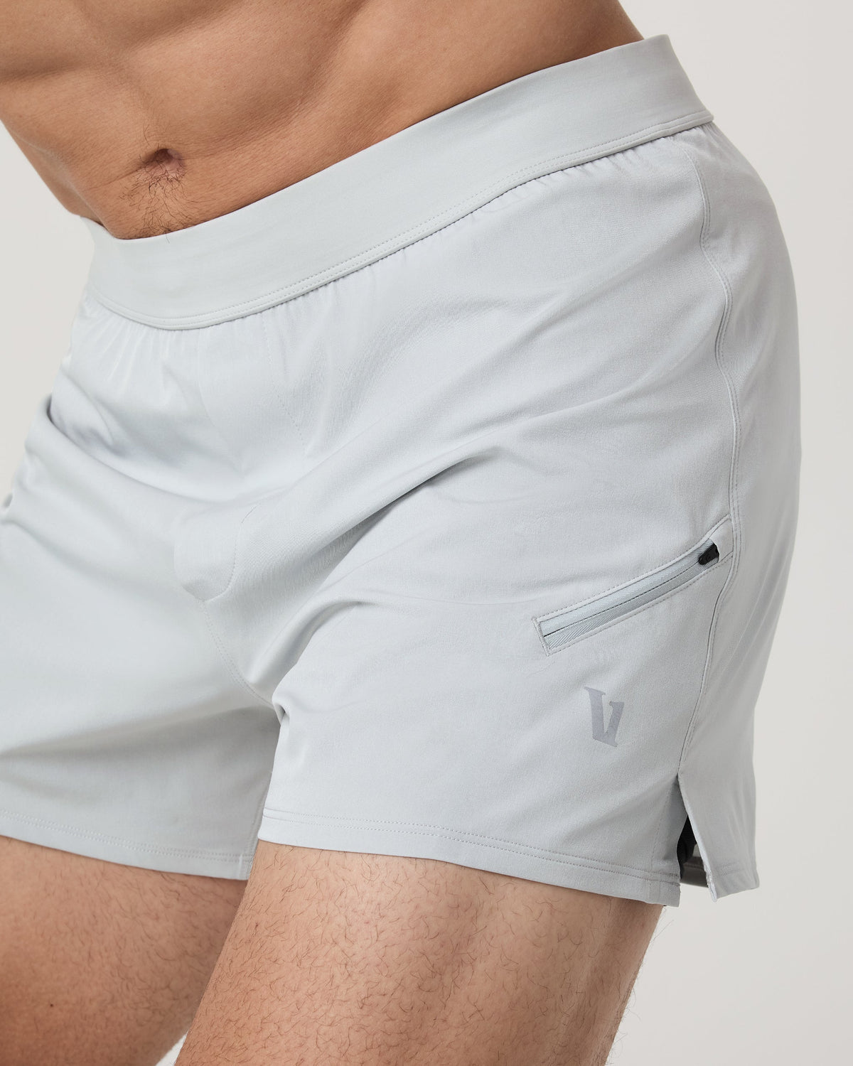 Qualify Short Lined 5" | Sky Grey
