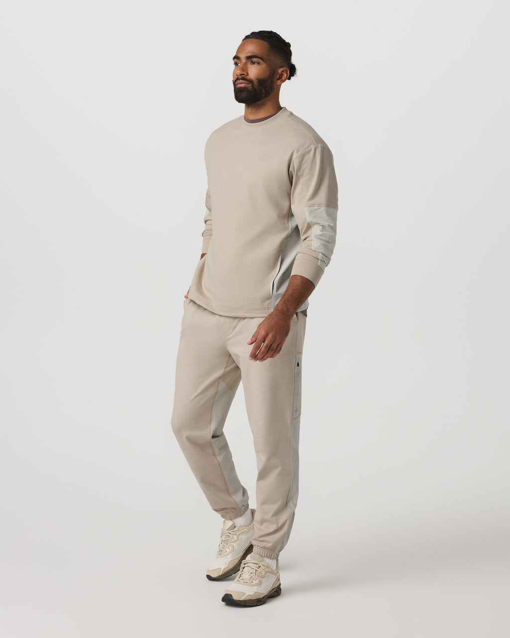 Coronado Mixed Media Sweatpant 28" | Limestone Heather