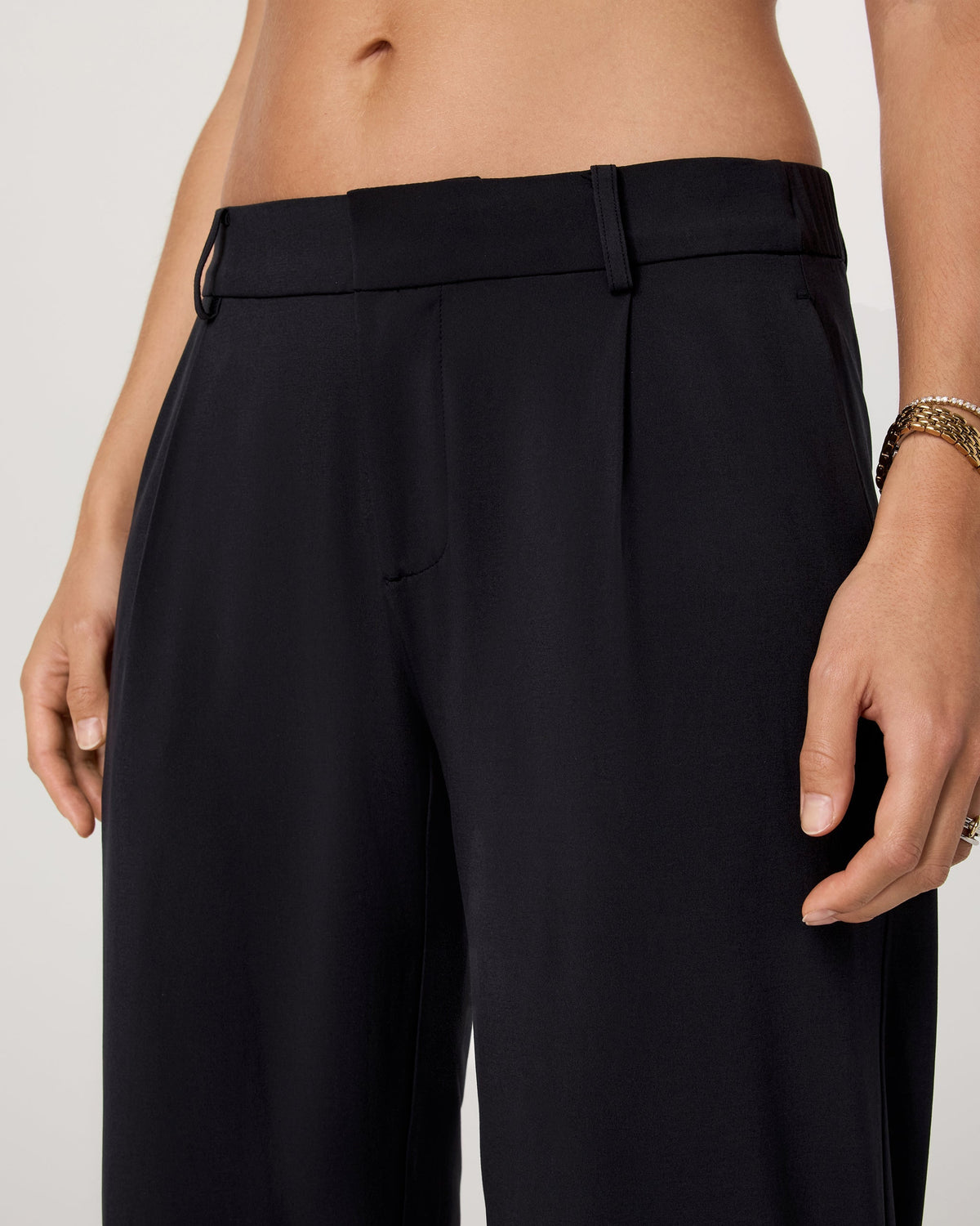 Villa Low Slung Trouser | Black