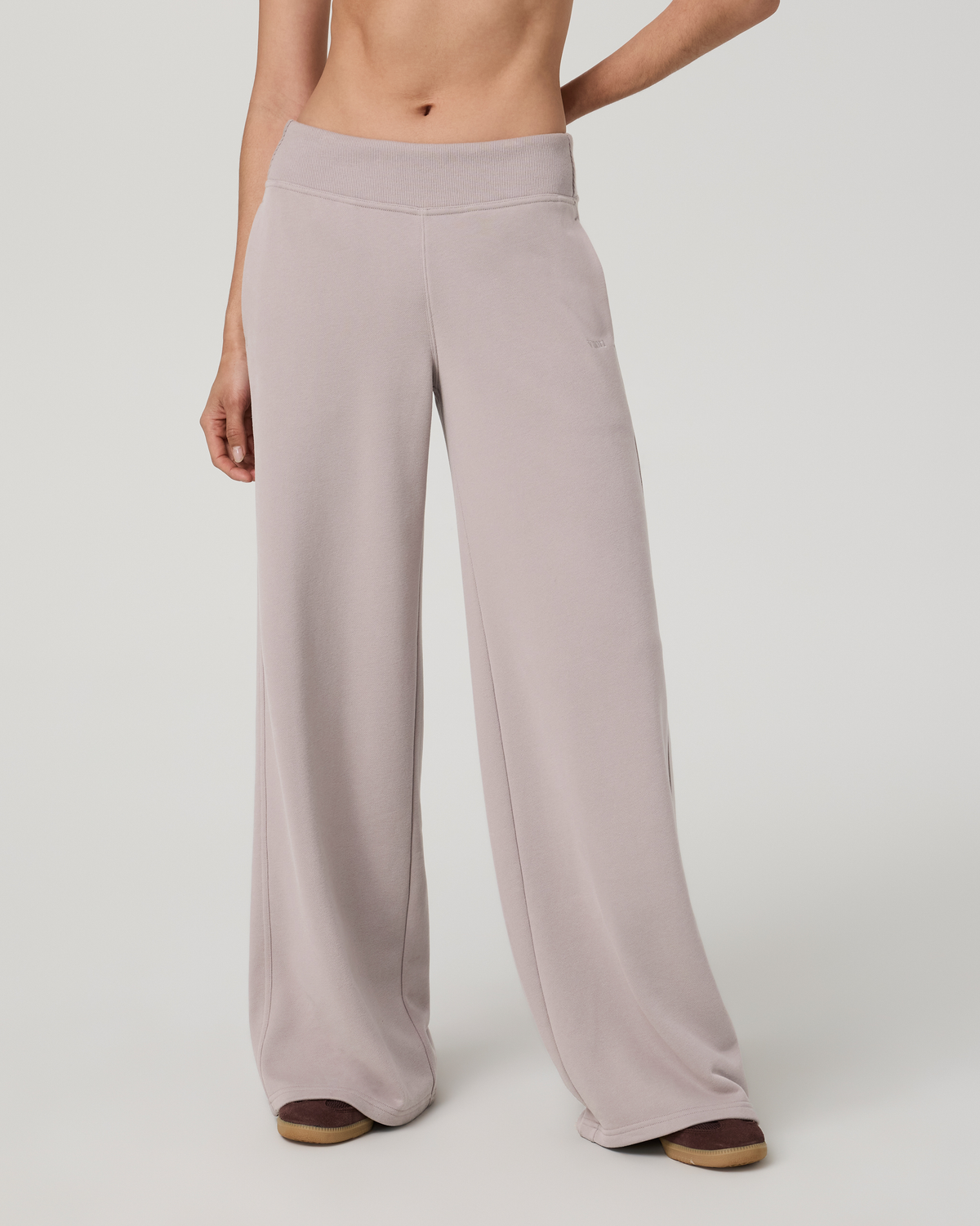 Sedona Midrise Wideleg Sweatpant | Soft Pewter