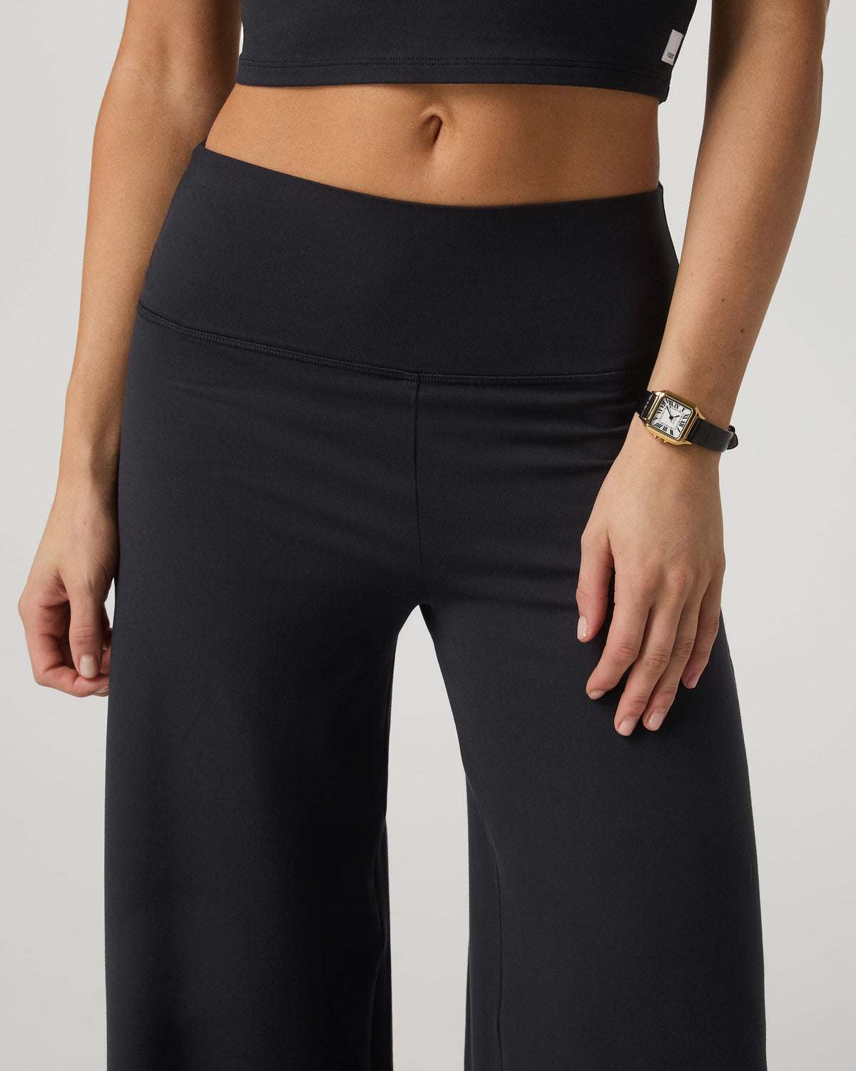 Halo Easy Wideleg Pant - Short | Solid Black