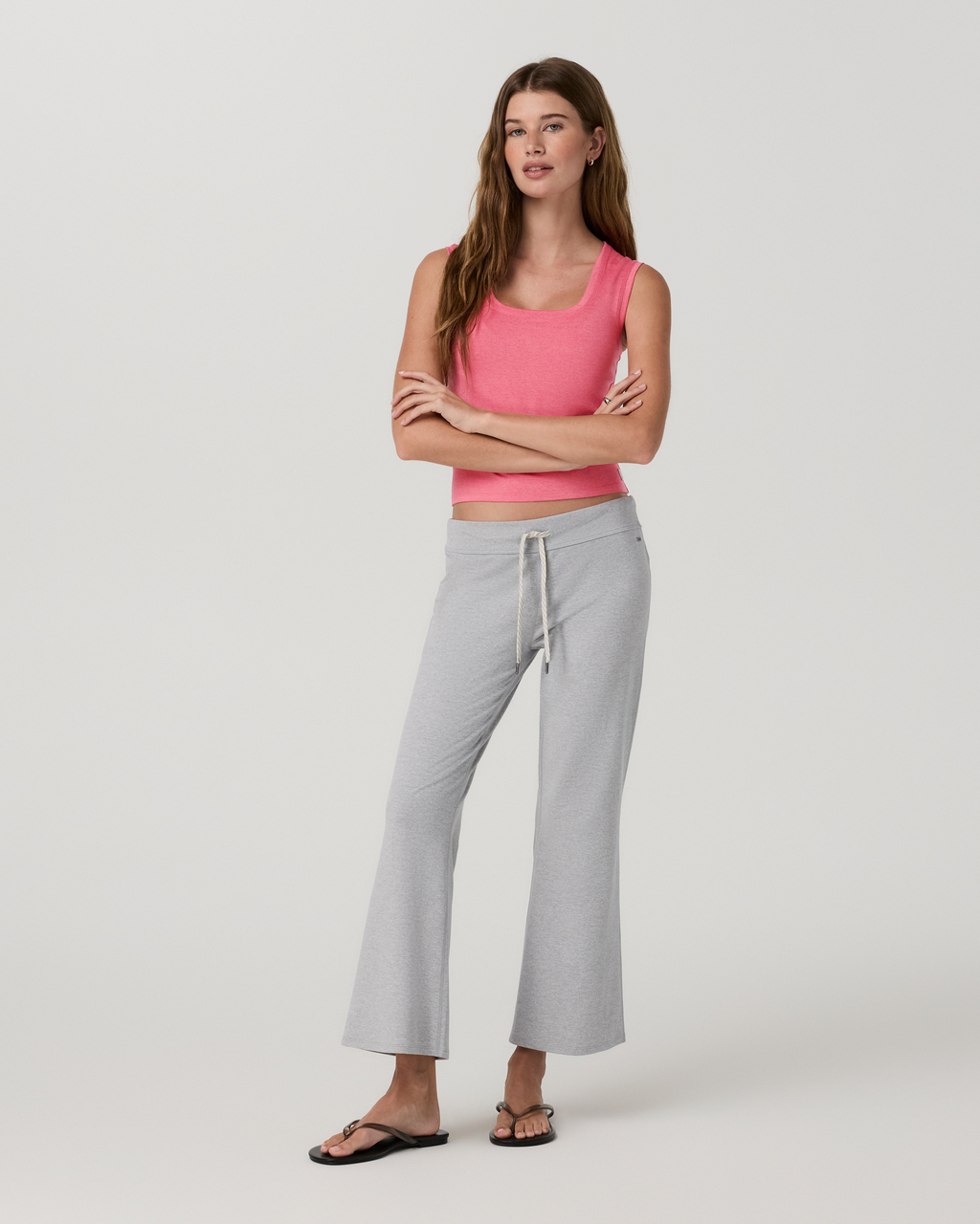 Halo Essential Scoop Tank | Sunset Pink Heather