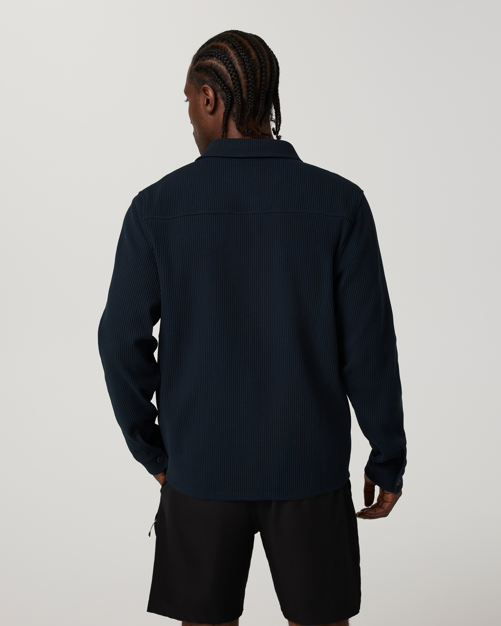 Tech Waffle Shirt Jacket | Ink