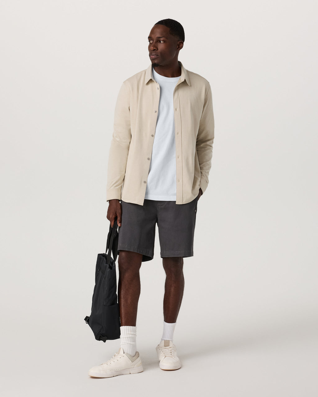 Long Sleeve Knit Oxford Button Down - Classic Fit | Trench