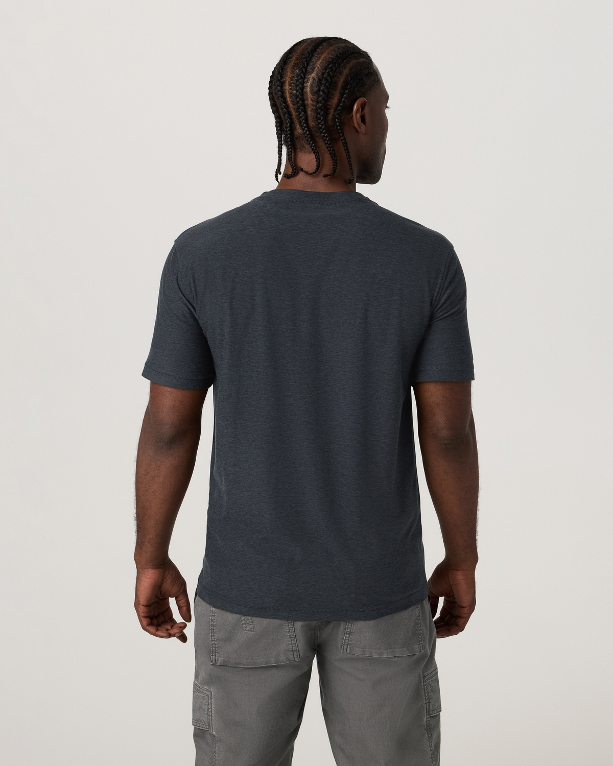 Strato Tech V-Neck Tee | Charcoal Heather