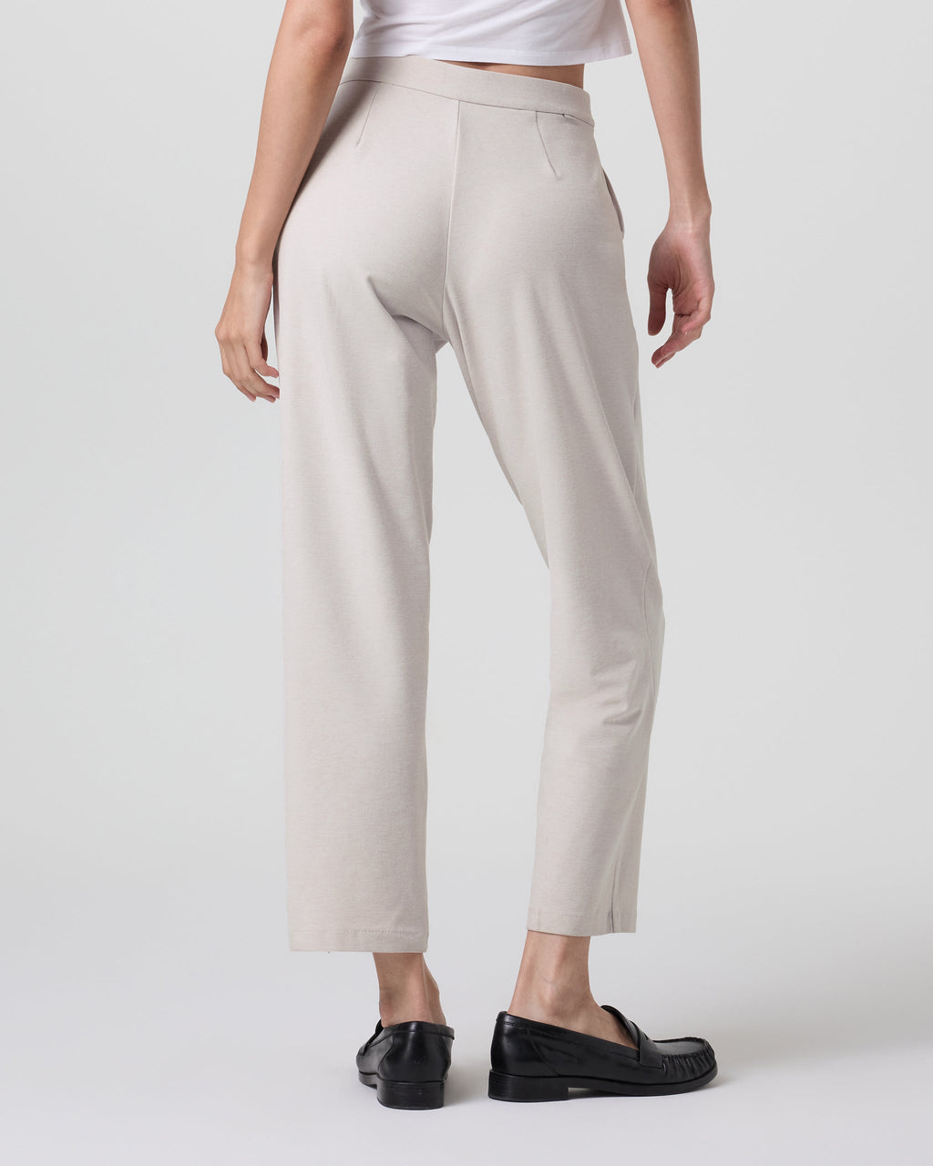 Elevation Ankle Trouser | Ecru Heather