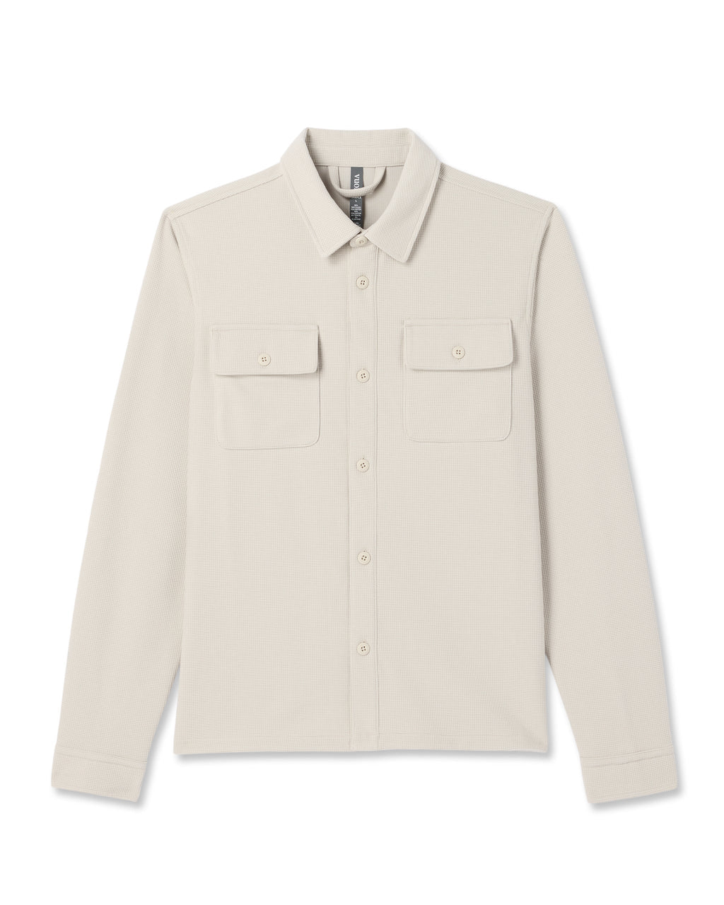 Waffle Shirt Jacket | Mushroom