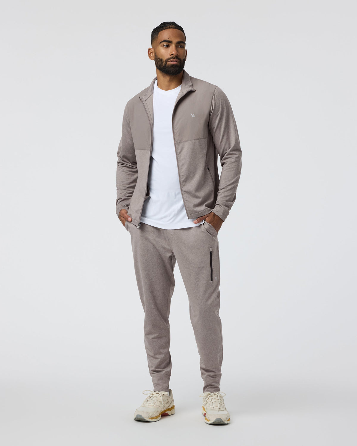 Sunday Element Track Jacket | Mocha Heather
