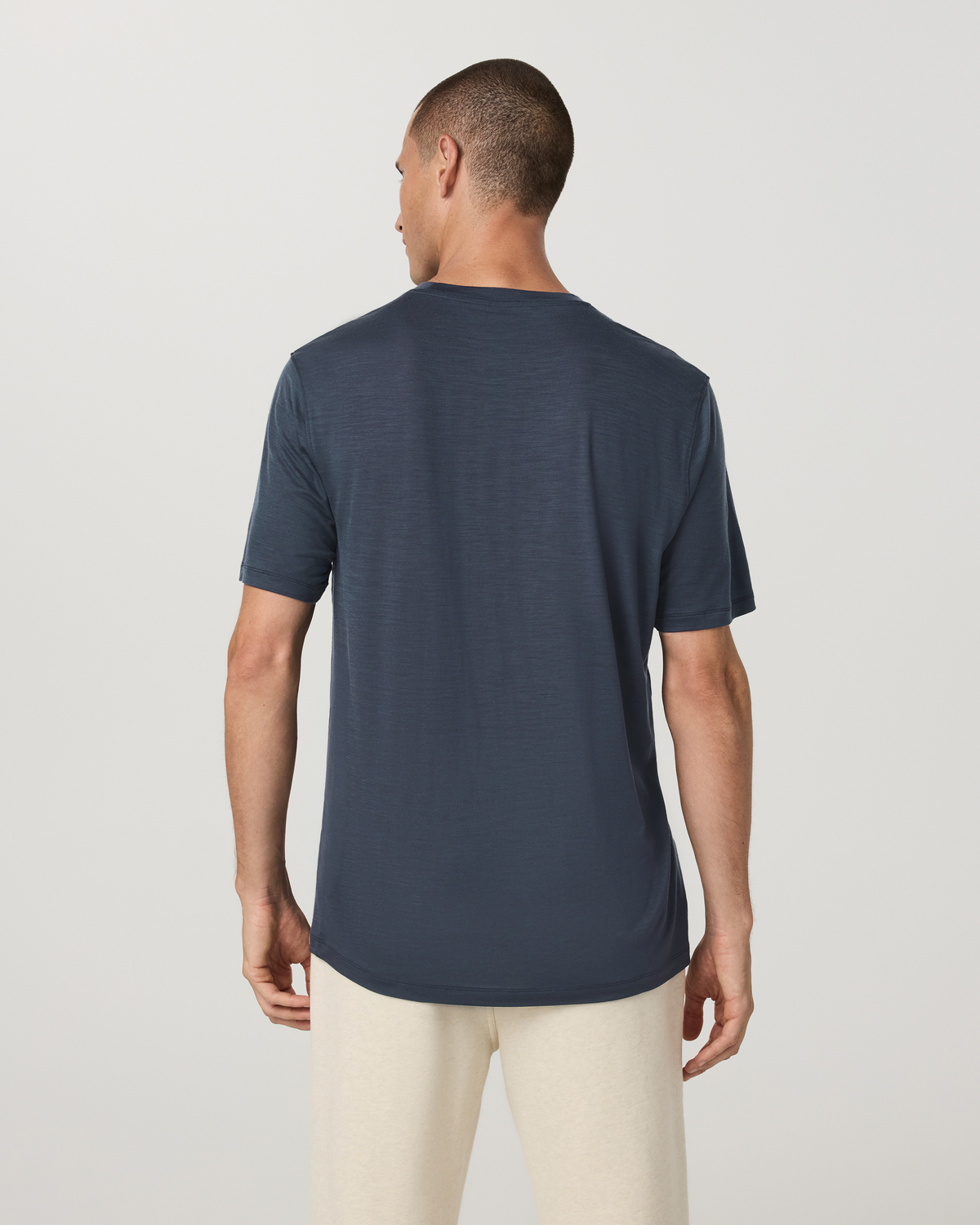 Short Sleeve Merino Wool Tee 2.0 | Navy