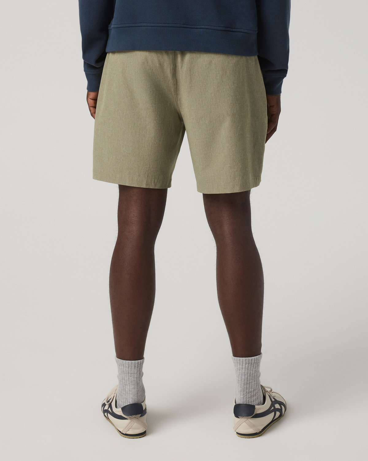 Aim Elastic Waist Short 7" | Artichoke Linen Texture