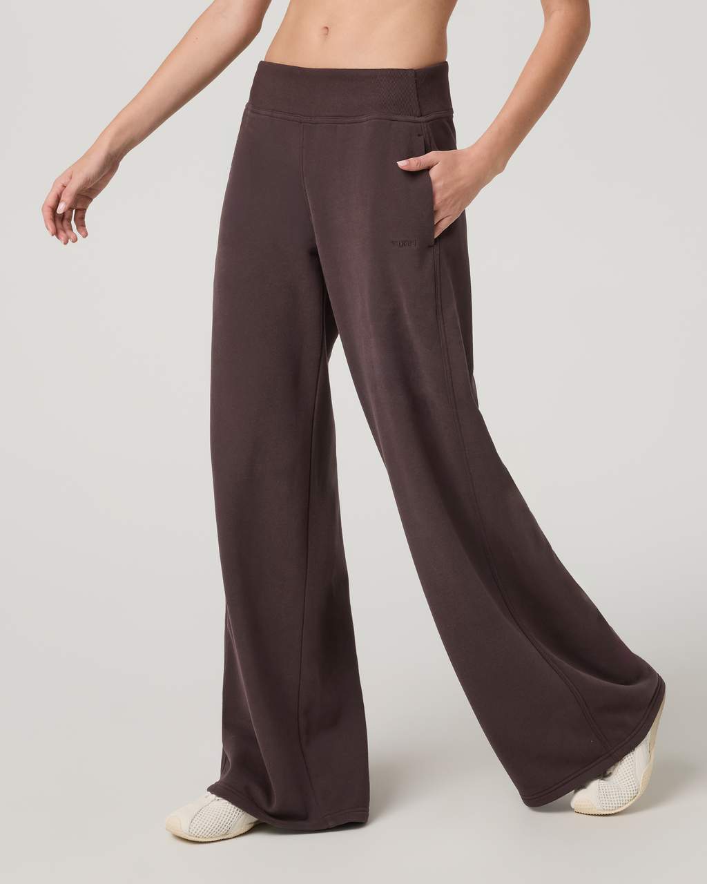 Sedona Midrise Wideleg Sweatpant - Short | French Roast