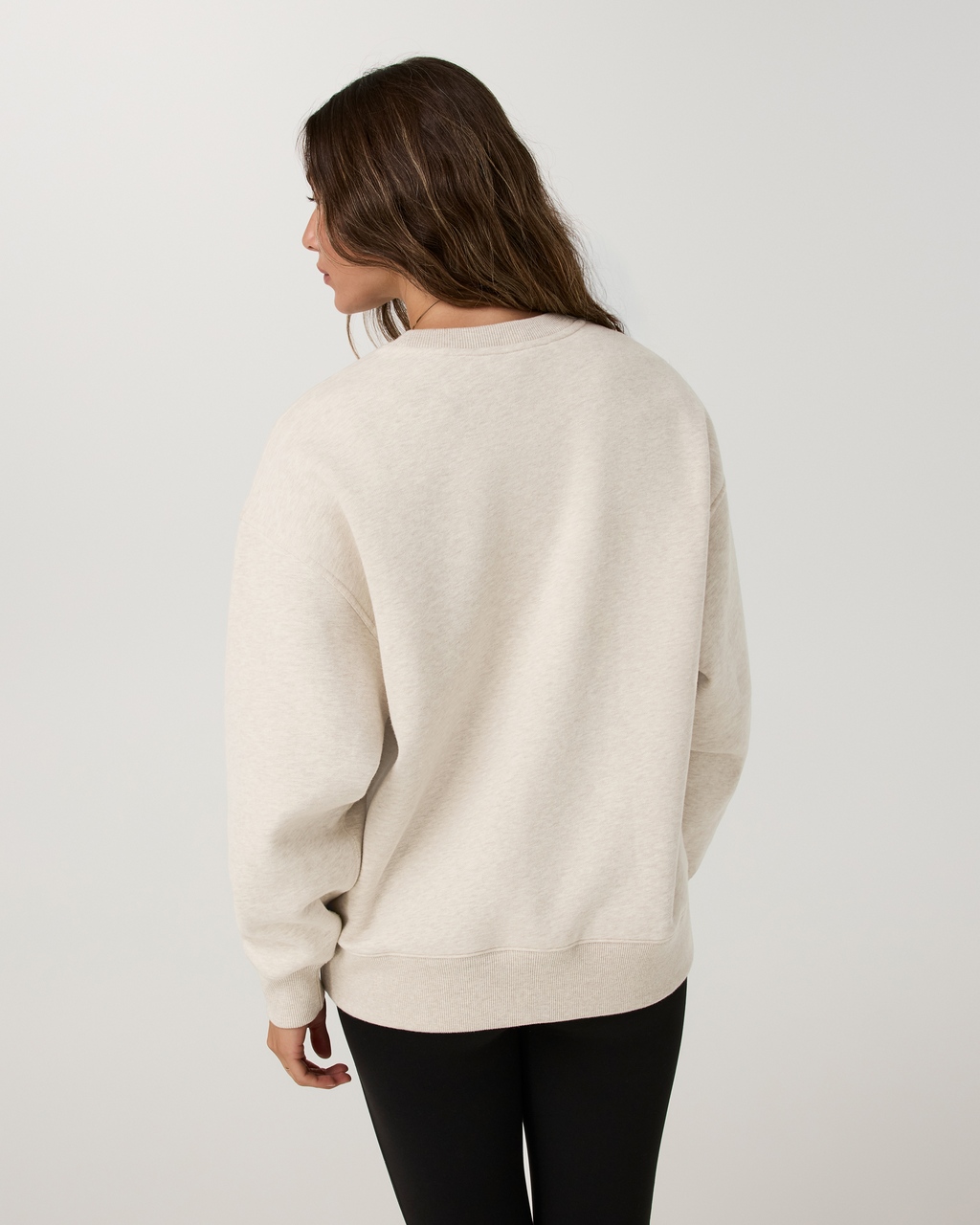Restore Oversized Crew | Bone Heather